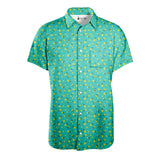 Short Sleeve Button Down Shirt Fruit Suit